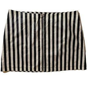 Forever 21 Striped Pleather Skirt Plus Size 2x